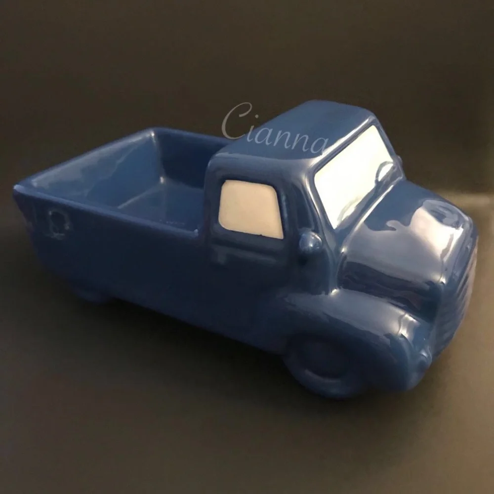 Rae Dunn Ceramic Blue USA Truck